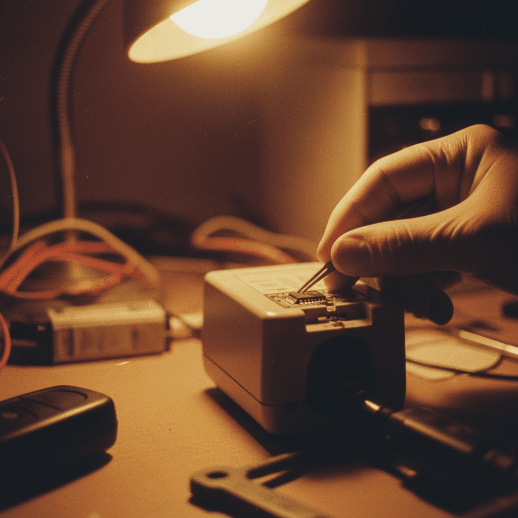 Immobilizer chip programming with precision equipment